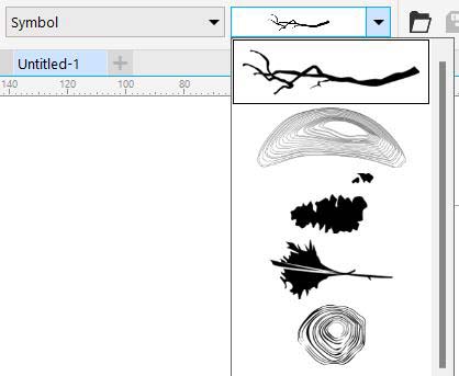 Brush settings in CorelDraw