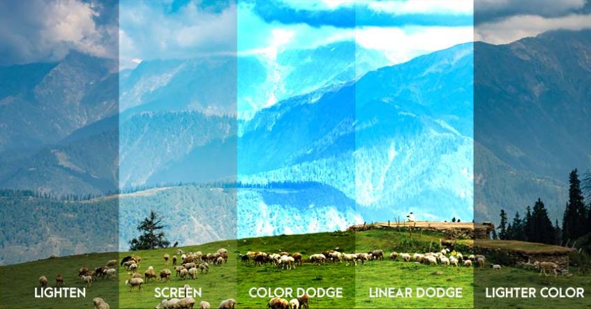 Photoshop Blending Modes: Lighten Group