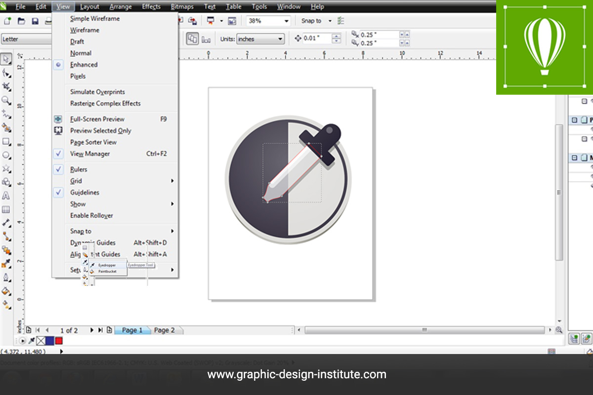 How to Use Eyedropper and Fill Tools in CorelDraw