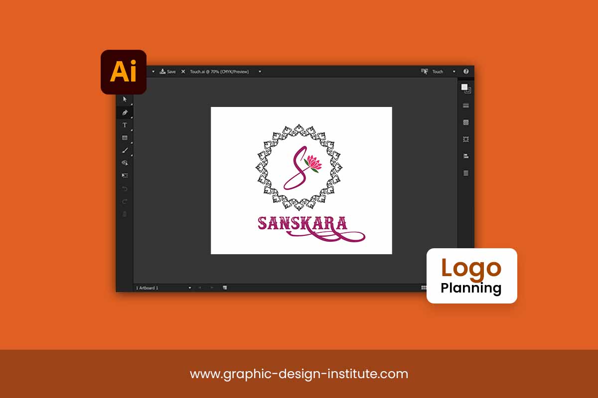 logo planning in adobe illustrator